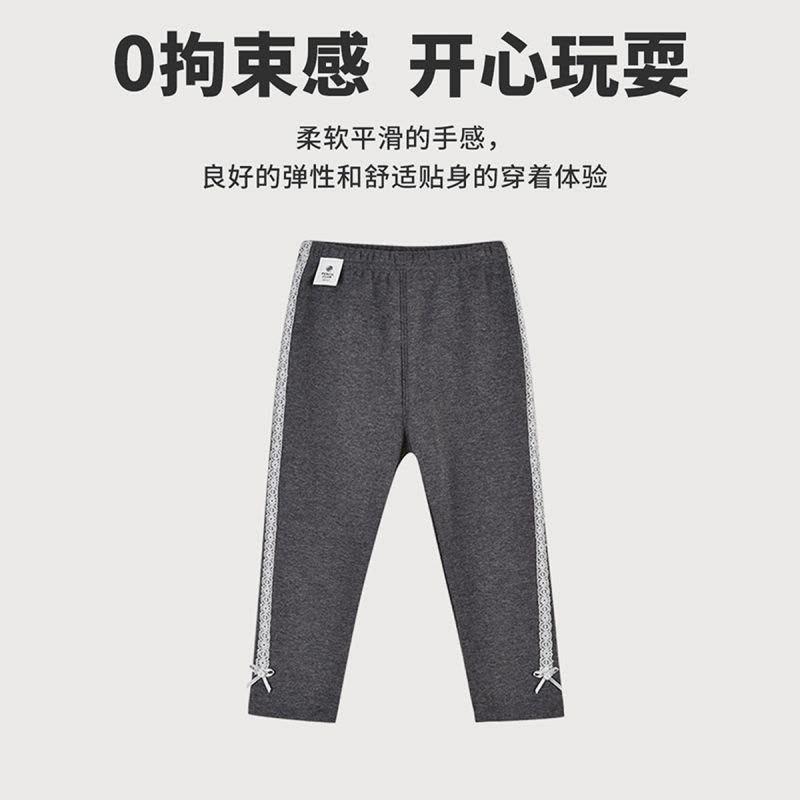 [1件3折]铅笔俱乐部童装秋冬新款女小童打底裤儿童加绒裤子加厚长裤图片