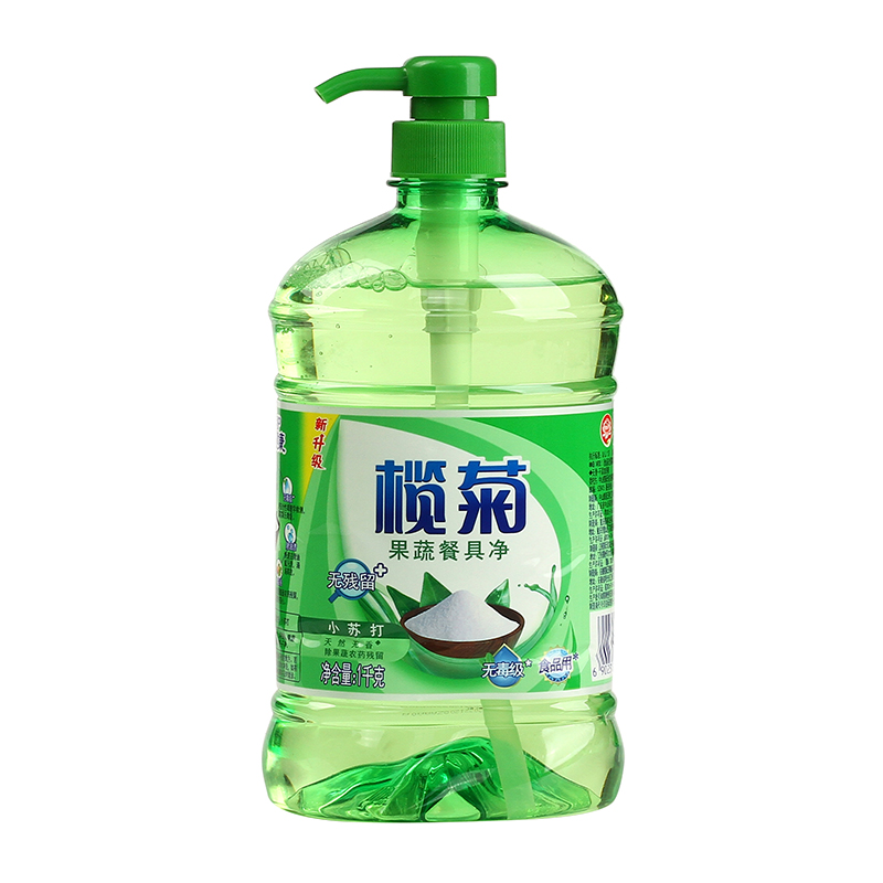 榄菊 洗洁精果蔬餐具净小苏打1kg 家庭装家用厨房去油洗碗液碟剂洗涤