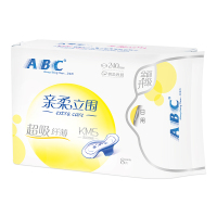 ABC 亲柔立围 日用 纤薄棉柔表层 卫生巾240mm*8片 (含KMS健康配方)
