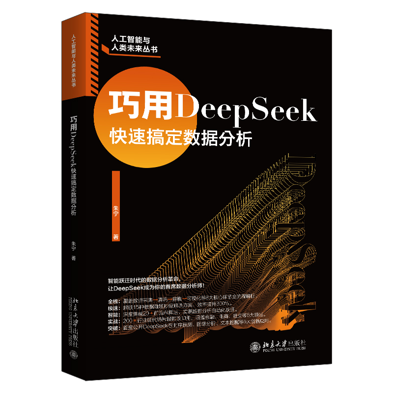 正版新书】巧用DEEPSEEK快速搞定数据分析朱宁 著 著978730136159