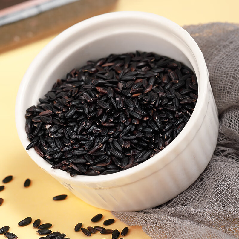 十户香精选胭脂红米黑米黄米薏仁米米饭伴侣 珍宝黑米1.5kg高清大图