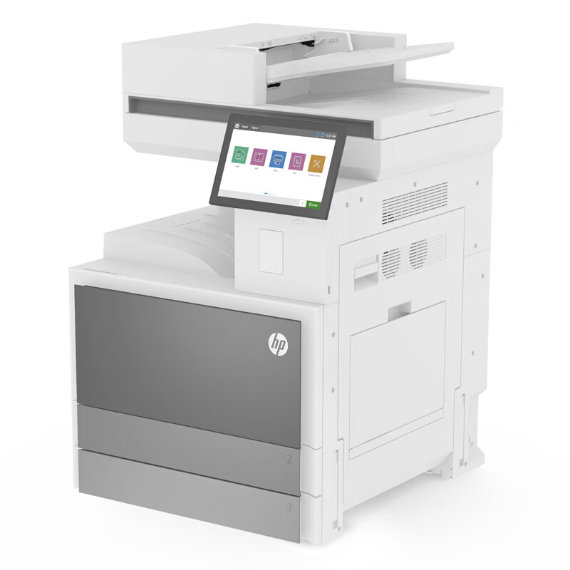 惠普(HP)E73130dn A3 黑白激光中速数码复合机 自动双面 30页/分钟 支持输稿器 打印 复印 扫描 企业级高清大图