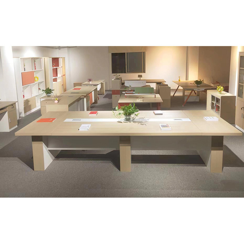 会议桌三圣E14 4000*1400*750mm高清大图