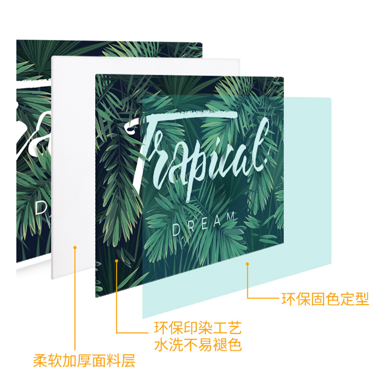 幸福派 电视罩防尘罩套简约现代曲面电视机罩挂式液晶客厅50英寸52英寸 041发财树2 50-52寸(118*70cm)高清大图