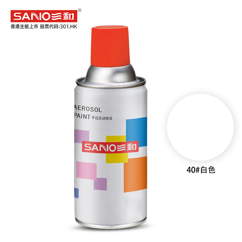 三和(SANVO)普通自喷漆手喷漆 工业防腐漆 金属防锈漆 白色 350ML/瓶(瓶)