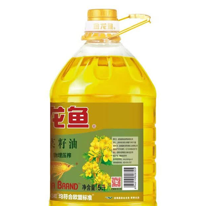 金龙鱼非转基因压榨一级菜籽油5L*1桶高清大图