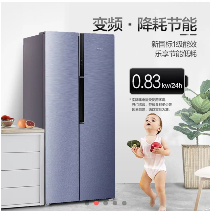 新飞对开门冰箱BCD-522WG9A