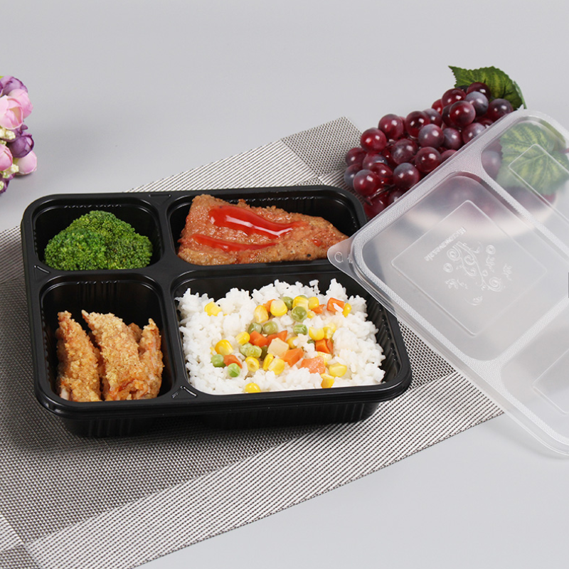 册宣 一次性饭盒食堂打包盒 22.5*20*4.5cm 200个/箱(单位:箱)高清大图