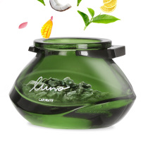 快美特(CARMATE)沸石车载香水汽车出风口香薰摆件车上用品车里车内香氛淡香 茶系列-椰子茶（黑色）