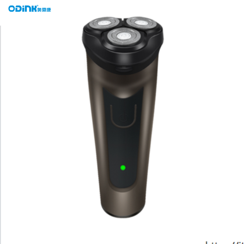 奥鼎康(ODINK) 3D浮动剃须刀 男士刮胡刀 多功能剃须刀 小巧便携mini剃须刀 棕色