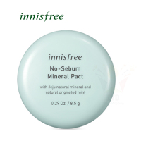 innisfree 悦诗风吟 新薄荷控油矿物粉饼 持久定妆 干粉饼 蜜粉 控油平衡 白色透明 8.5g 控油款