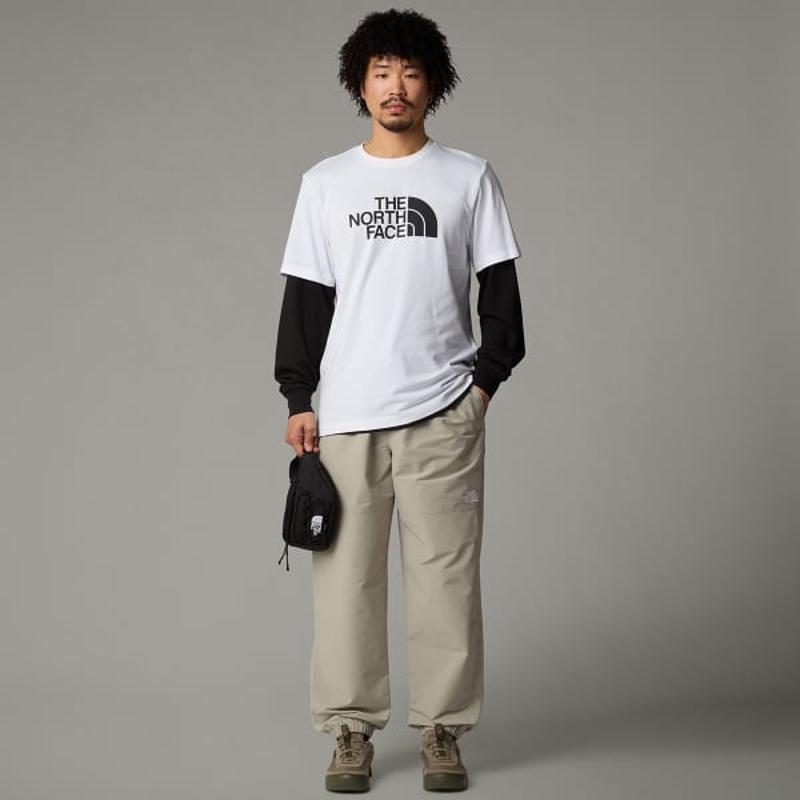 THE NORTH FACE纯棉再生涤纶短袖户外印花 logo 男士基础款圆领T恤