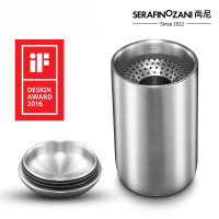 SERAFINOZANI尚尼摄氏18/10不锈钢水杯商务杯办公水杯 茶水分离泡茶杯175ML/300ML 室内用杯子男