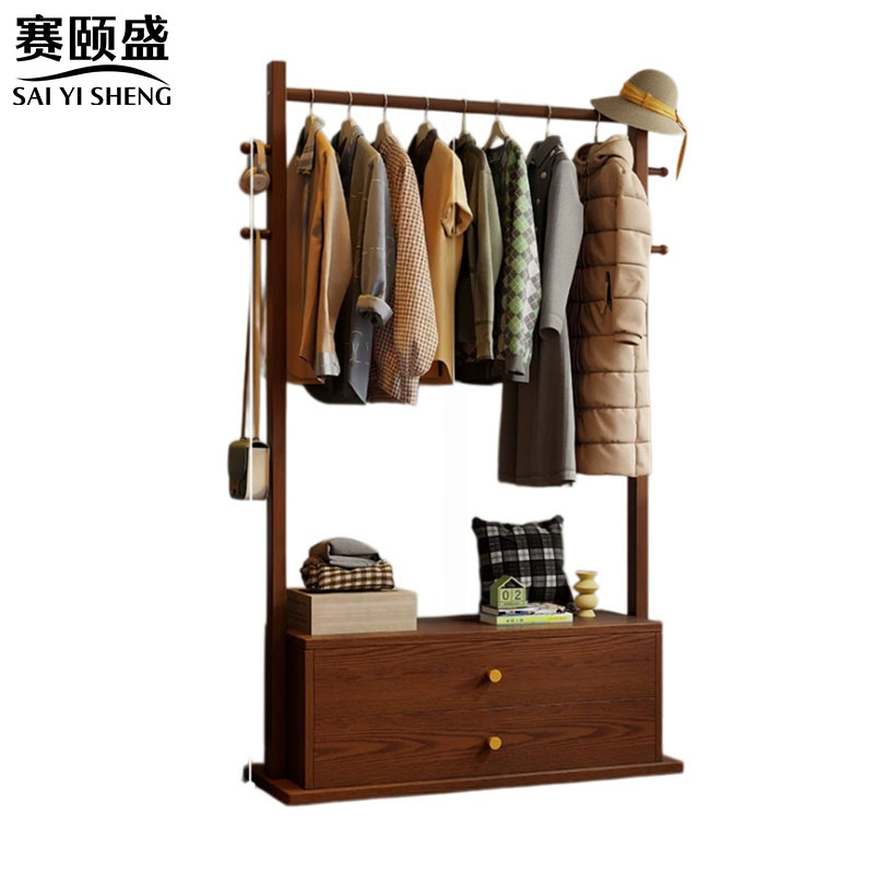 赛颐盛简约衣帽架高清大图