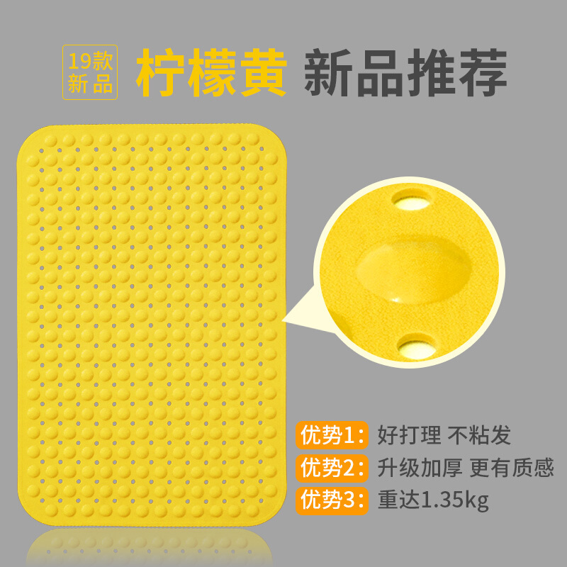 环保淋浴房防滑垫浴室洗澡脚垫卫生间地垫酒店卫浴垫子浴缸垫舒适款&mdash;浅蓝色80x120CM【一体成型●特别加厚】