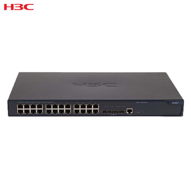 华三(H3C)S5024E-X 24口千兆电+4口万兆光三层网管企业级网络交换机 1000Mbps千兆以上 以太网交换机