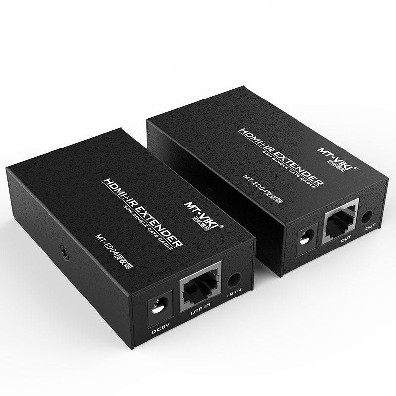 迈拓维矩 MT-ED04 hdmi延长器50米高清信号放大器单网线传输器网传收发器1080P