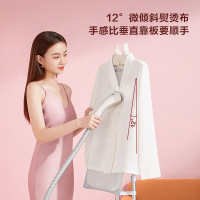 松下挂烫机NI-GWG046 手持家用蒸汽熨斗 双杆挂式烫衣架烫衣服 大水箱多档调节快速出汽 象牙白