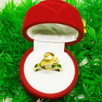 黄铜镀金戒指女创意天鹅戒手饰加工越南沙金开口戒指PTHSMY2914送女朋友七夕情人节礼物