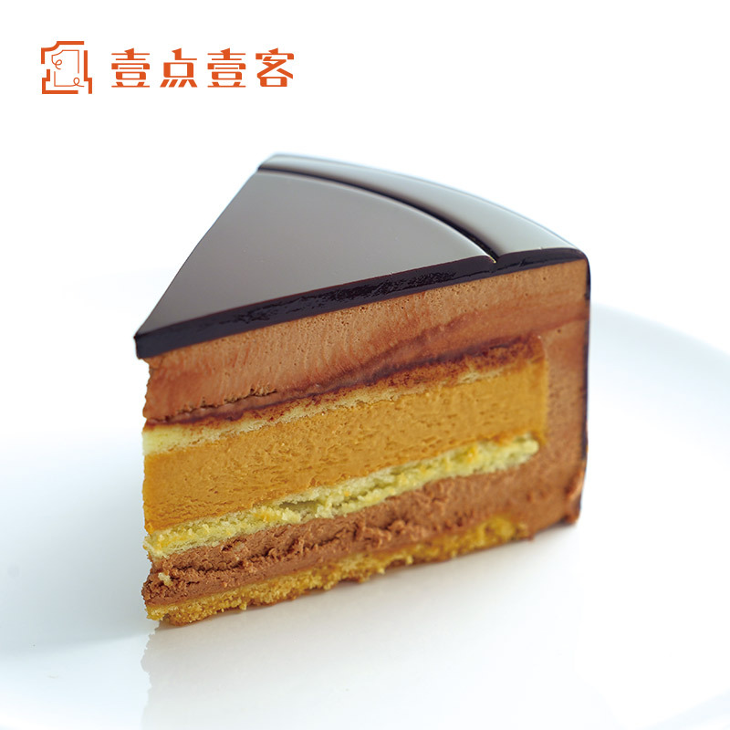 焦糖奶油黑巧克力慕斯蛋糕