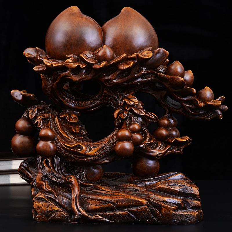 美帮汇多福添寿寿桃摆件祝寿创意实用送老人长辈生日客厅装饰品高清大图