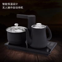 全自动上水电热水壶家用烧水壶纳丽雅保温一体智能电磁炉水壶抽水热水壶 银色不锈钢款