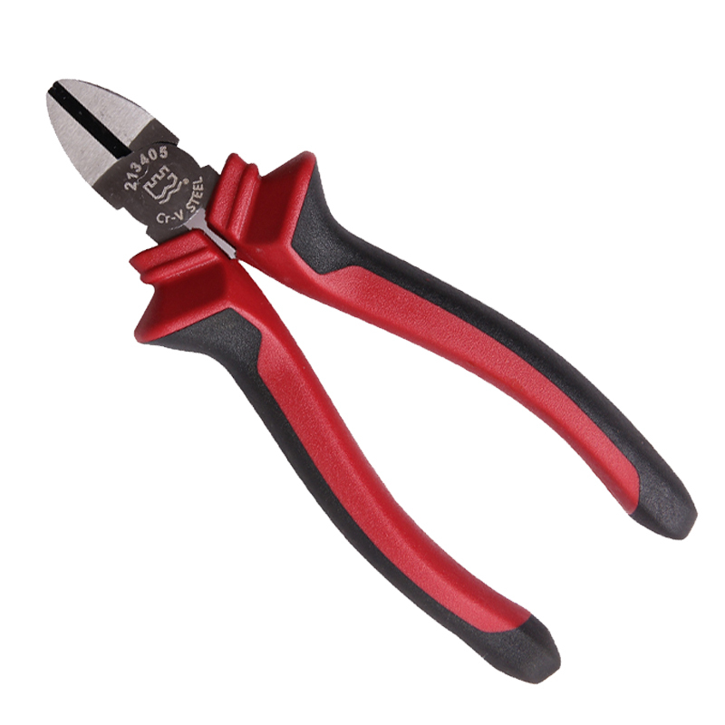 长城精工 6英寸工业级德式双色柄斜嘴钳 偏口钳剪线钳 150mm 213406 1把高清大图