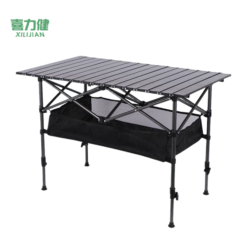 喜力健 户外升降折叠桌 HS网兜升降款-120*55*50CM 个高清大图
