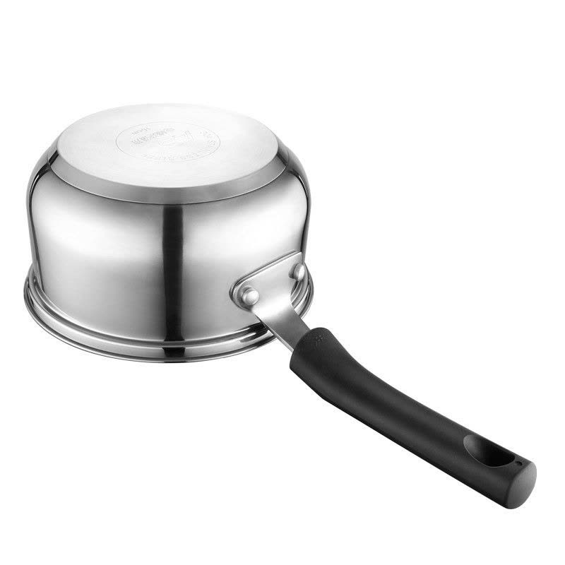 爱仕达(ASD)磁通304不锈钢婴儿小奶锅16cm 家用加厚复底宝宝辅食锅耐磨加高加深带蒸笼泡面汤锅 燃气电磁炉通用锅具图片