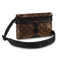 Louis Vuitton LV路易威登孔雀翎全球购新款lv男士时尚涂层帆布经典款老花拉链LV邮差包男M43895