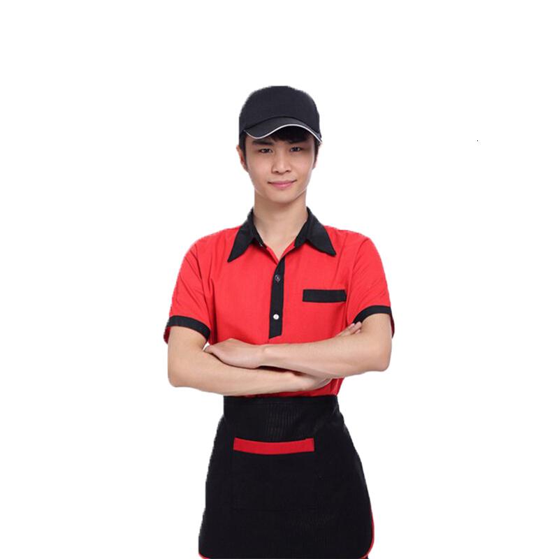 兵器库 服务员工作服 酒店工作服夏季短袖 餐厅服务员服装高清大图