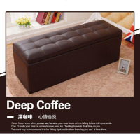 亮晶晶服装店沙发凳长凳储物试衣间凳子休息凳鞋店换鞋凳长条脚凳皮墩子_1 120*40*40深咖啡色