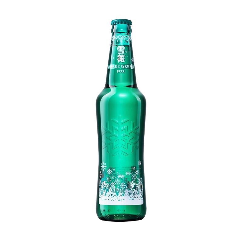 雪花啤酒(Snowbeer)马尔斯绿啤酒 8度455ml*12瓶 整箱装