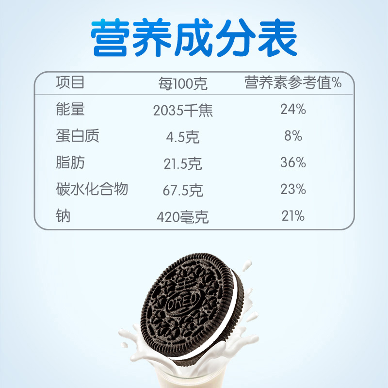 亿滋奥利奥(OREO) 夹心饼干 零食 原味97g(新老包装随机发货)高清大图
