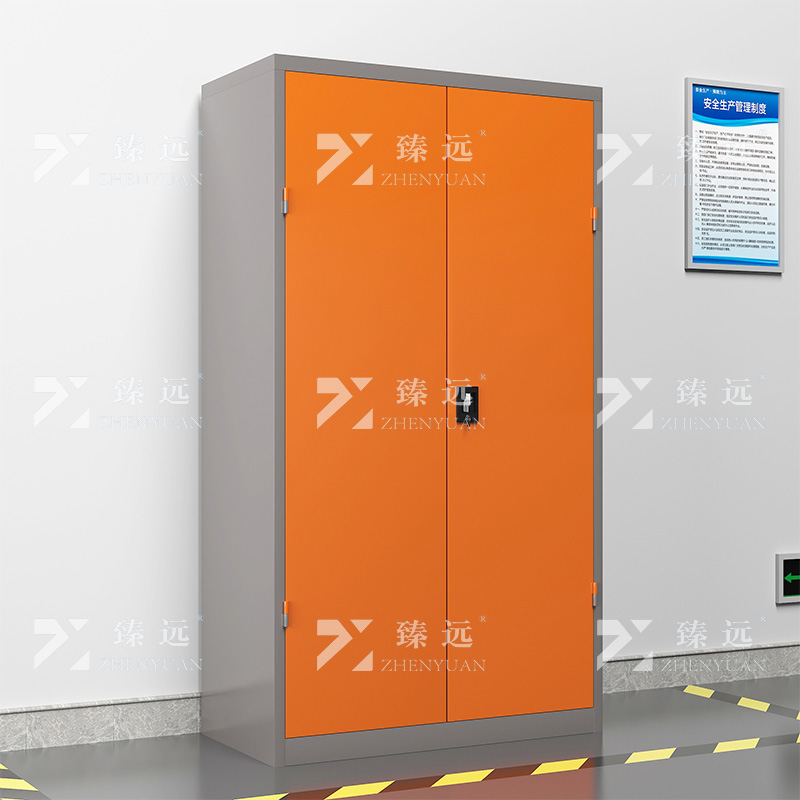 臻远ZY-GJGA-41 重型工具柜 通门带网四层 桔灰色 长1000*深500*高1800mm 单位:1台高清大图