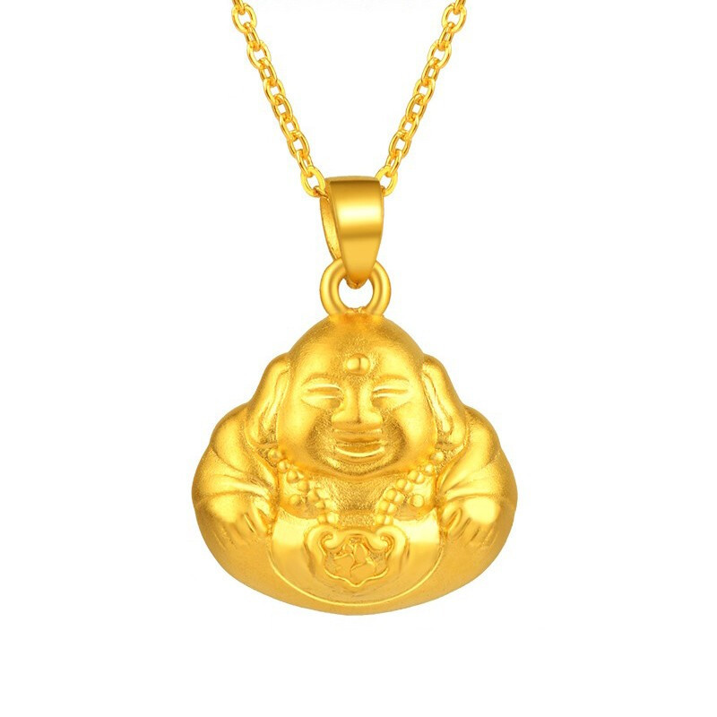 壹仟俩 黄金吊坠送礼通用足金999金吊坠佛公金项坠(不含链)情侣同款吊坠计价黄金饰品