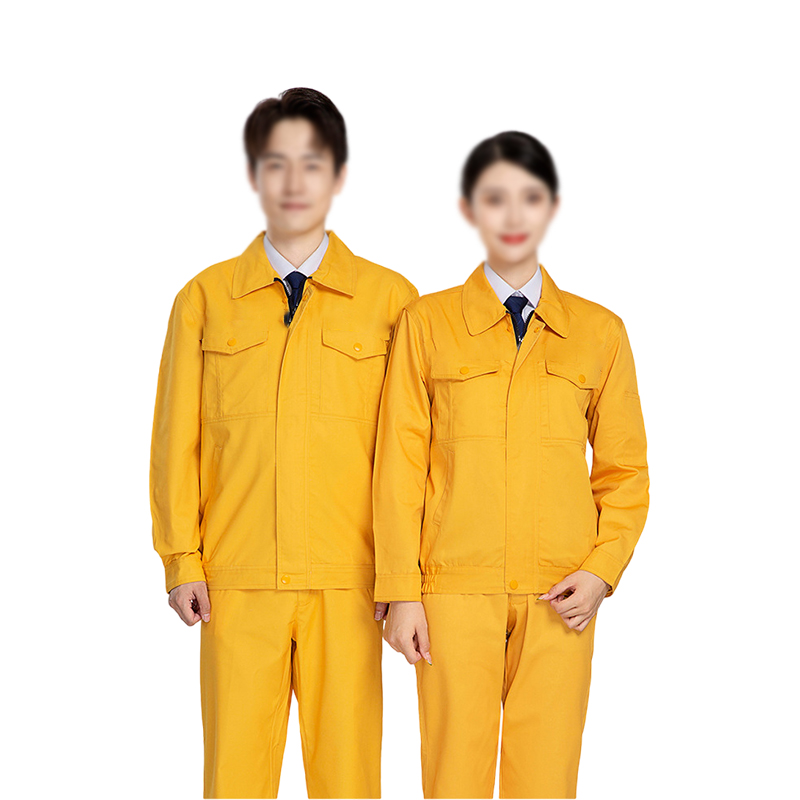 阿祺果 黄色夏季长袖工作服 LB-22Z10 件高清大图
