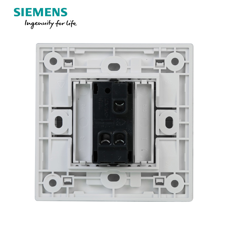 西门子(SIEMENS)开关插座 悦动雅白系列一开双控带荧光5TA80143NC01高清大图
