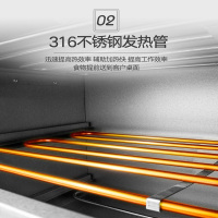 lecon/乐创洋博 KPO-2A 大型面包烤箱烤炉 二层二盘商用烤箱 电烤箱商用蛋糕披萨蛋挞烘炉 奶茶设备