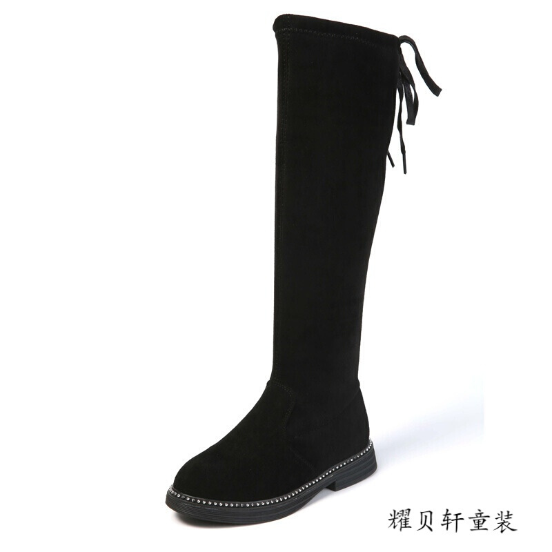 迪鲁奥(DILUAO)女童长靴小孩1-12岁2女宝宝3保暖4儿童棉鞋56高筒7皮鞋8秋冬2021新款