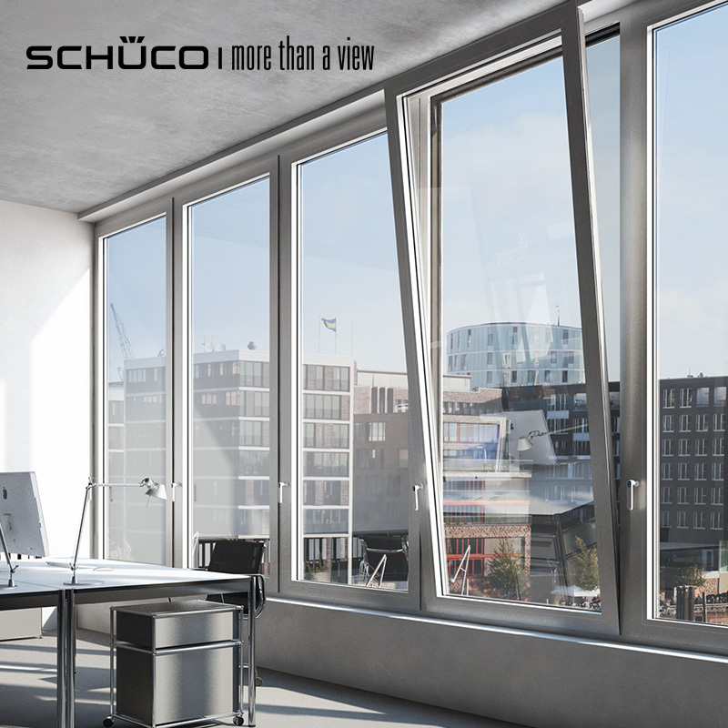 德国旭格门窗schuecoaws65内开内倒窗系统断桥铝铝合金防盗窗隔音窗