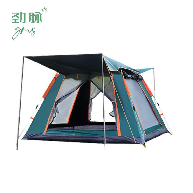 劲脉 露营帐篷 天蓝-240*210*135CM+防潮垫 顶高清大图