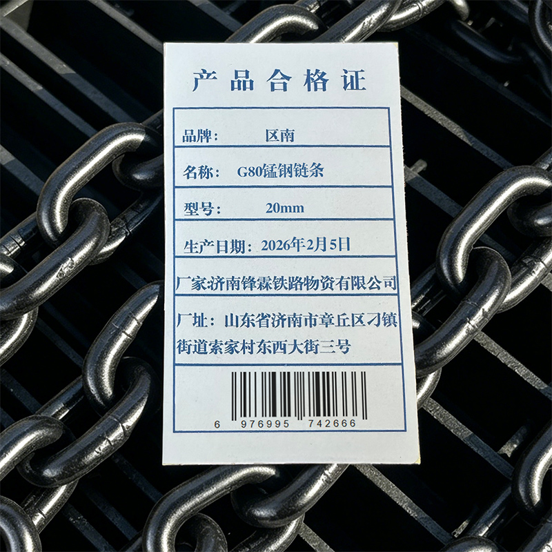 区南 G80锰钢链条 20mm 米高清大图
