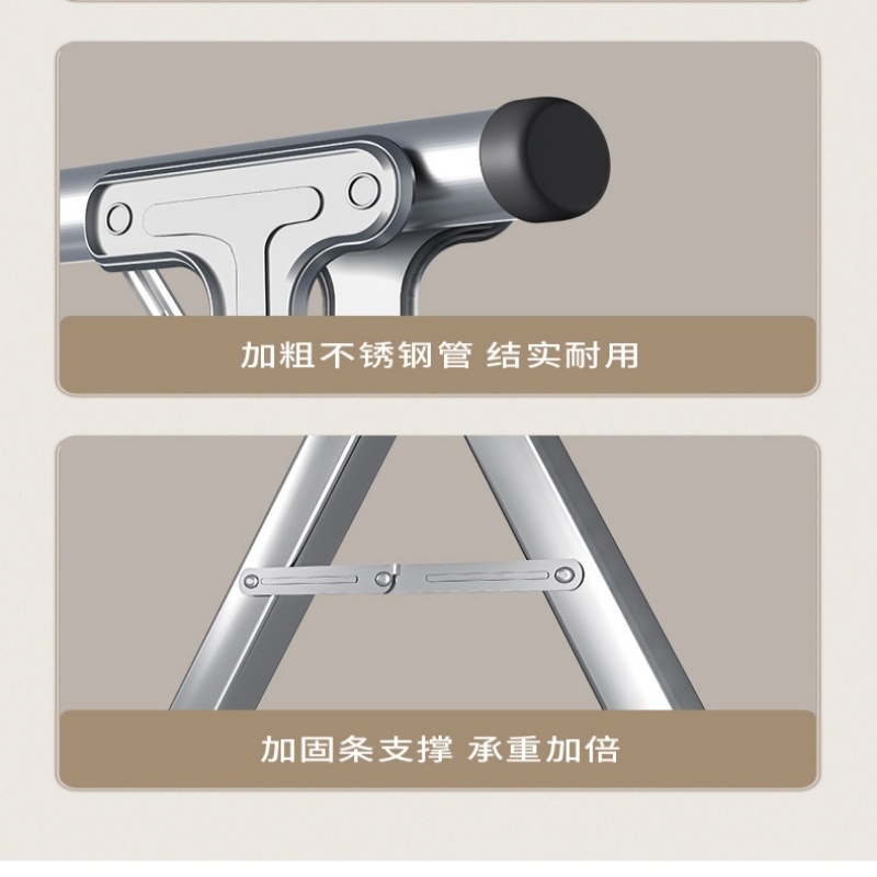 珂攸洋不锈钢晾衣架三杆2.4米个高清大图