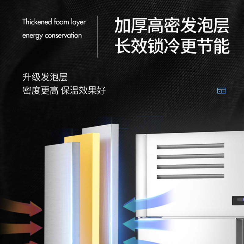 松氏1.5米冷藏款挂墙式冷藏柜商用冰箱展示柜厨房壁柜工作台冰柜保鲜壁挂式冷柜