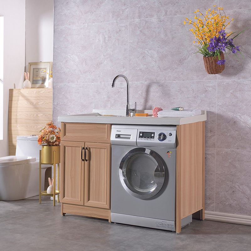 阳台波轮洗衣机一体柜组合平板拖布池洗面洗手盆伴侣柜组合小户型闪电