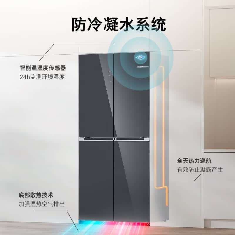 博世 KCB88EA97C 558升大容量十字对开门变频电冰箱 超薄嵌入式 防冷凝水系统 铂金净风抗菌 一级能效高清大图