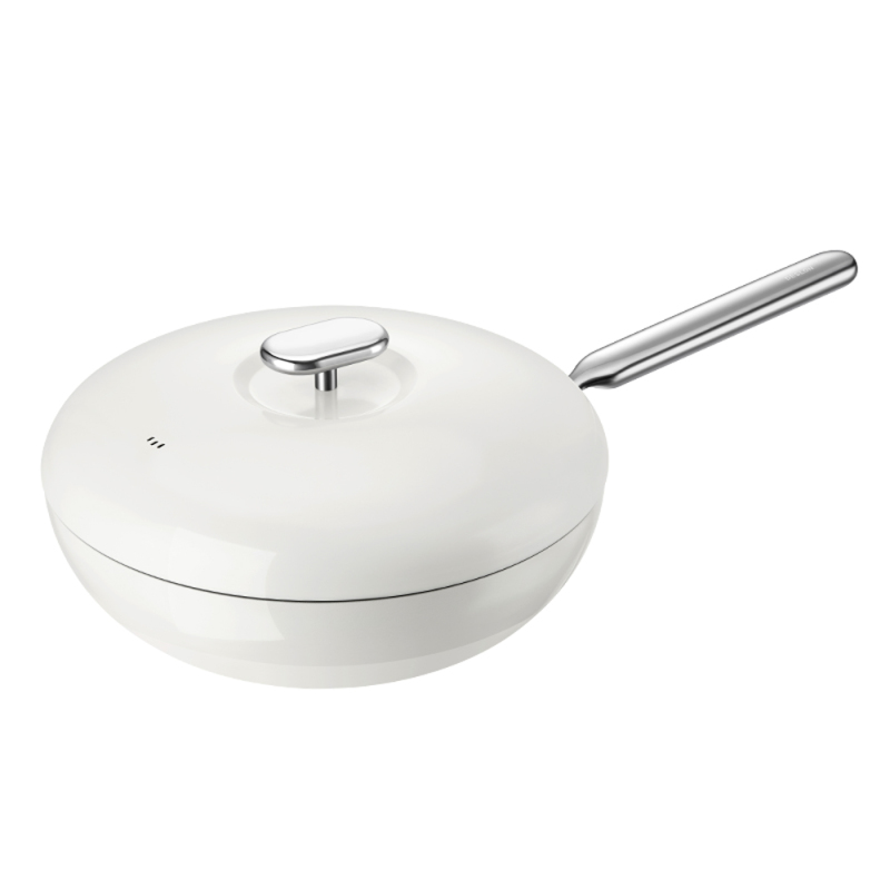 德世朗(DESLON) 小满系列钛陶瓷不粘炒锅 30cm 白色DP915-W30WH