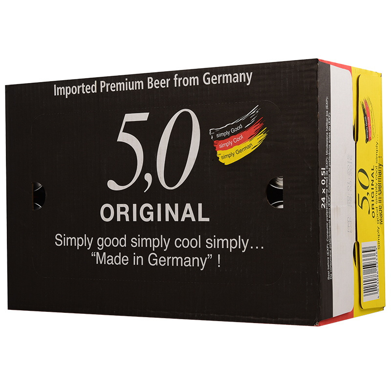 德国原装进口 5,0 ORIGINAL 皮尔森啤酒 500ml*24 整箱装