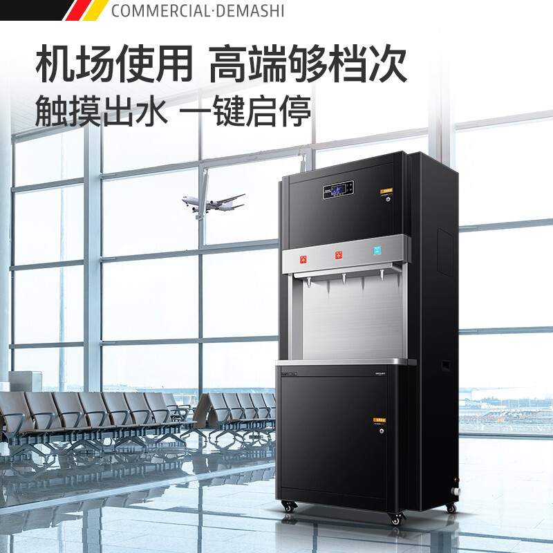 德玛仕 DEMASHI 直饮机 RO反渗透 商用学校烧水机 学校专用开水器 大型不锈钢 SRZ-3L-L6(两开一净)